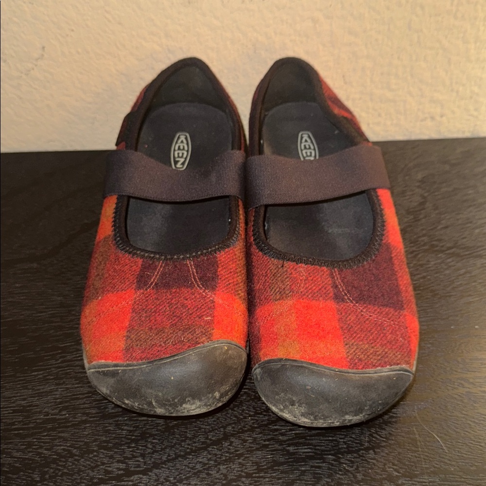 KEEN Women’s Sienna Mary Jane Plaid Canvas Shoes Size 8 - Picture 6 of 6